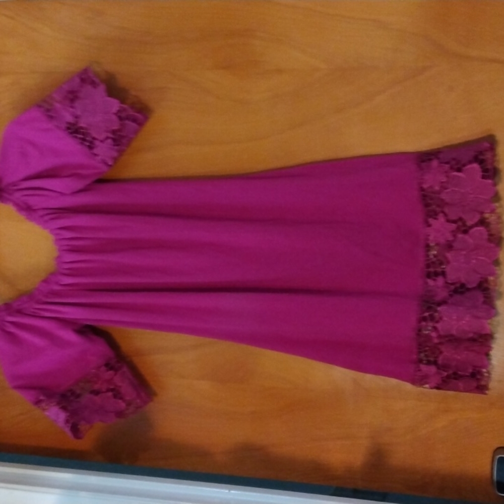 Eyeshadow small dark pink mini-dress, top or tunic